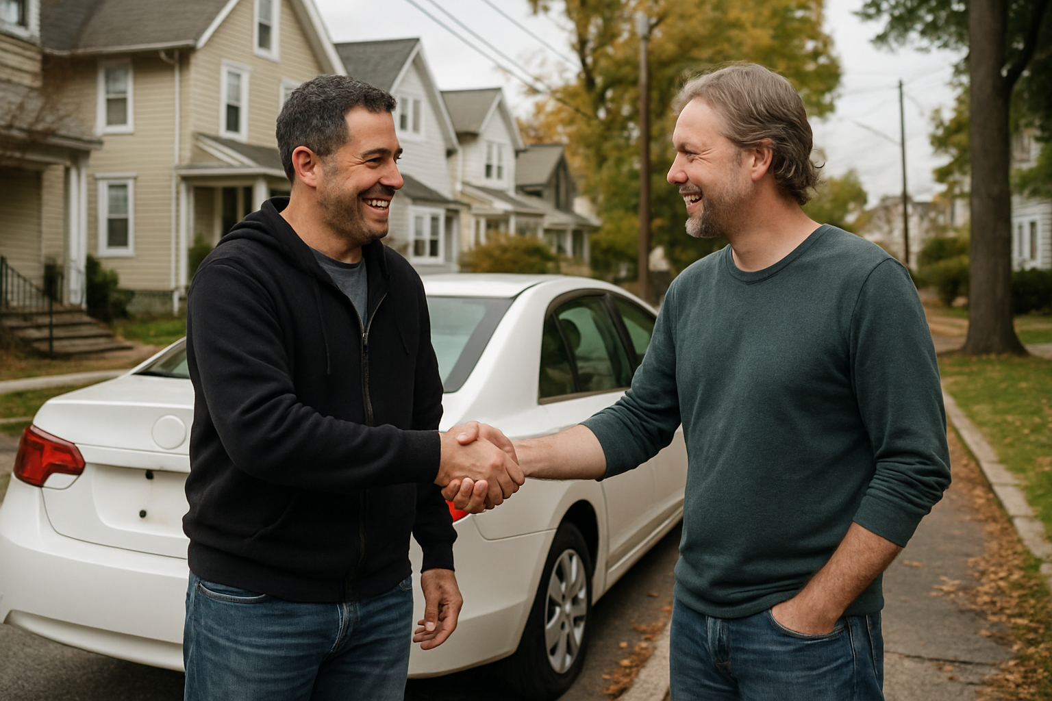 Vehicle donation moment in New Jersey